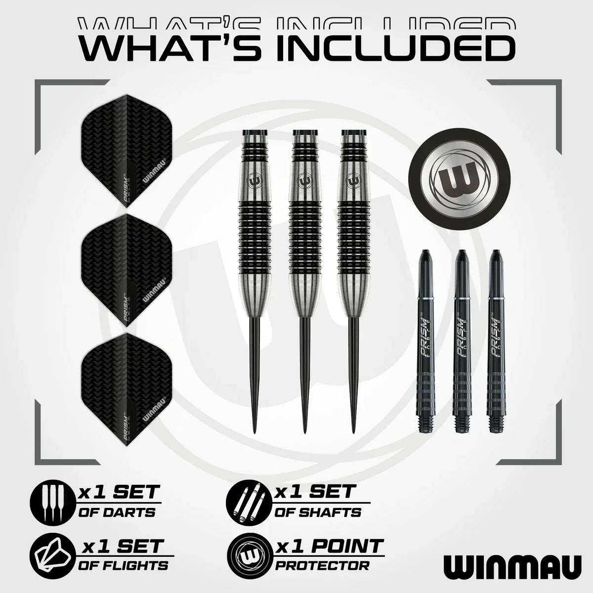 Winmau Blackout 2 Torpedo 90% Tungsten Steel Tip Darts - view 3