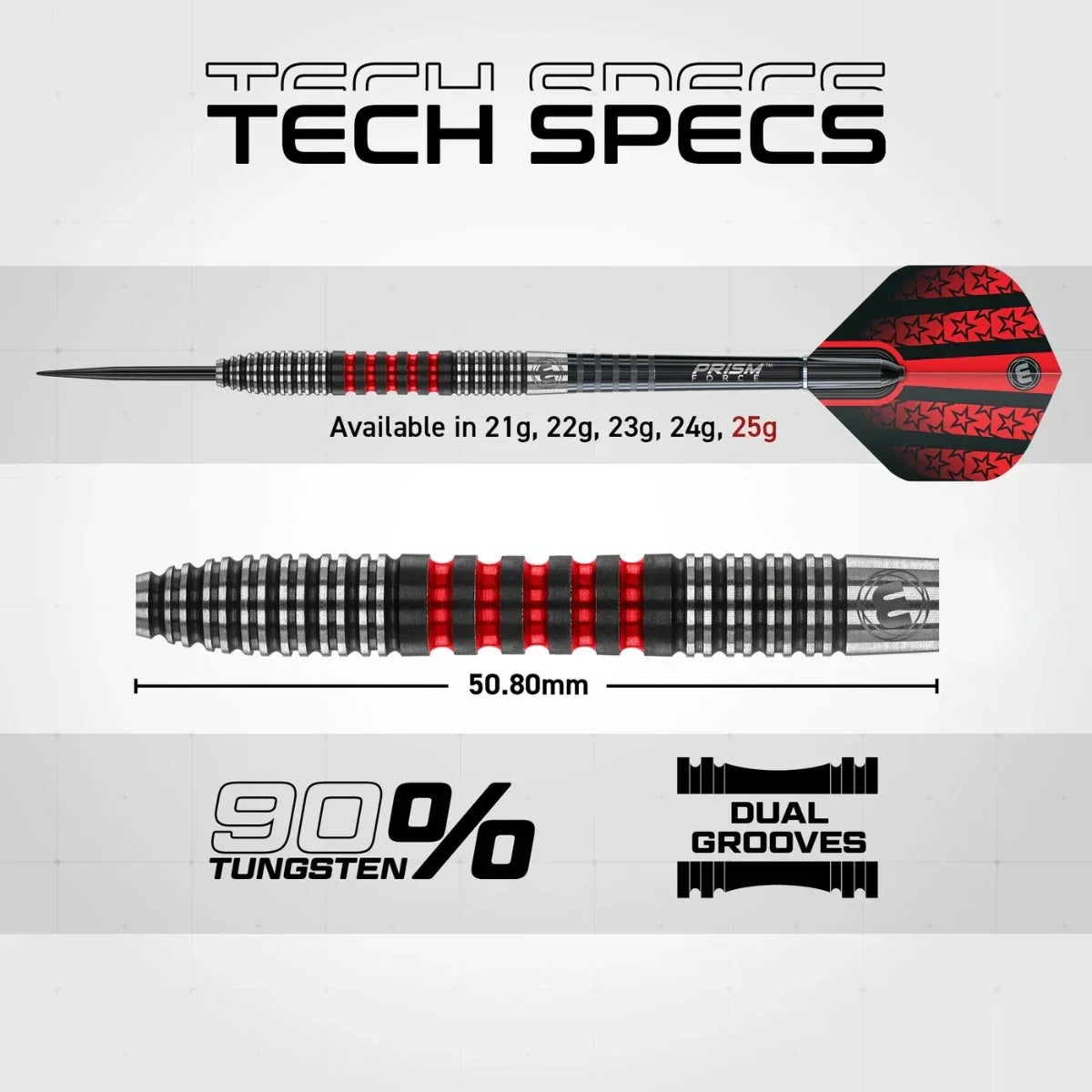 Winmau Joe Cullen Signature Edition 90% Tungsten Steel Tip Darts - view 5