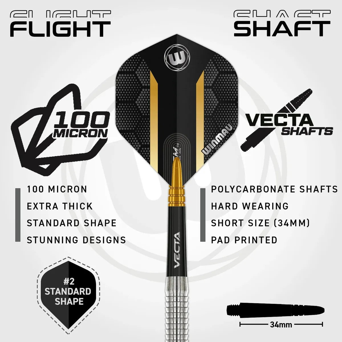Winmau Jack Nankervis 90% Tungsten Steel Tip Darts - view 5