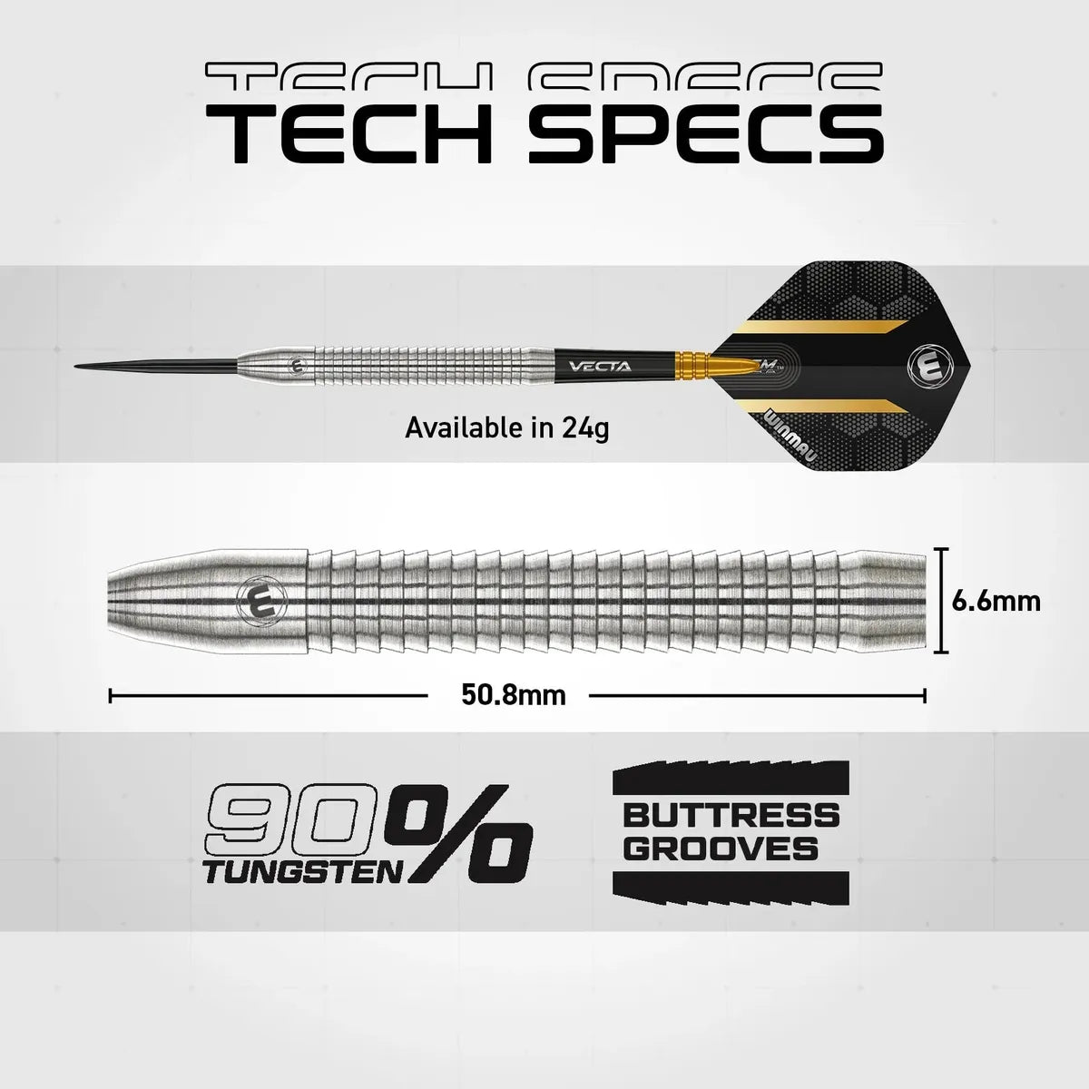 Winmau Jack Nankervis 90% Tungsten Steel Tip Darts - view 8