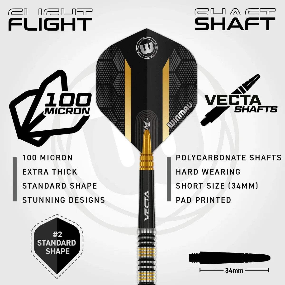 Winmau Nicholai Bado 90% Tungsten Steel Tip Darts - view 5