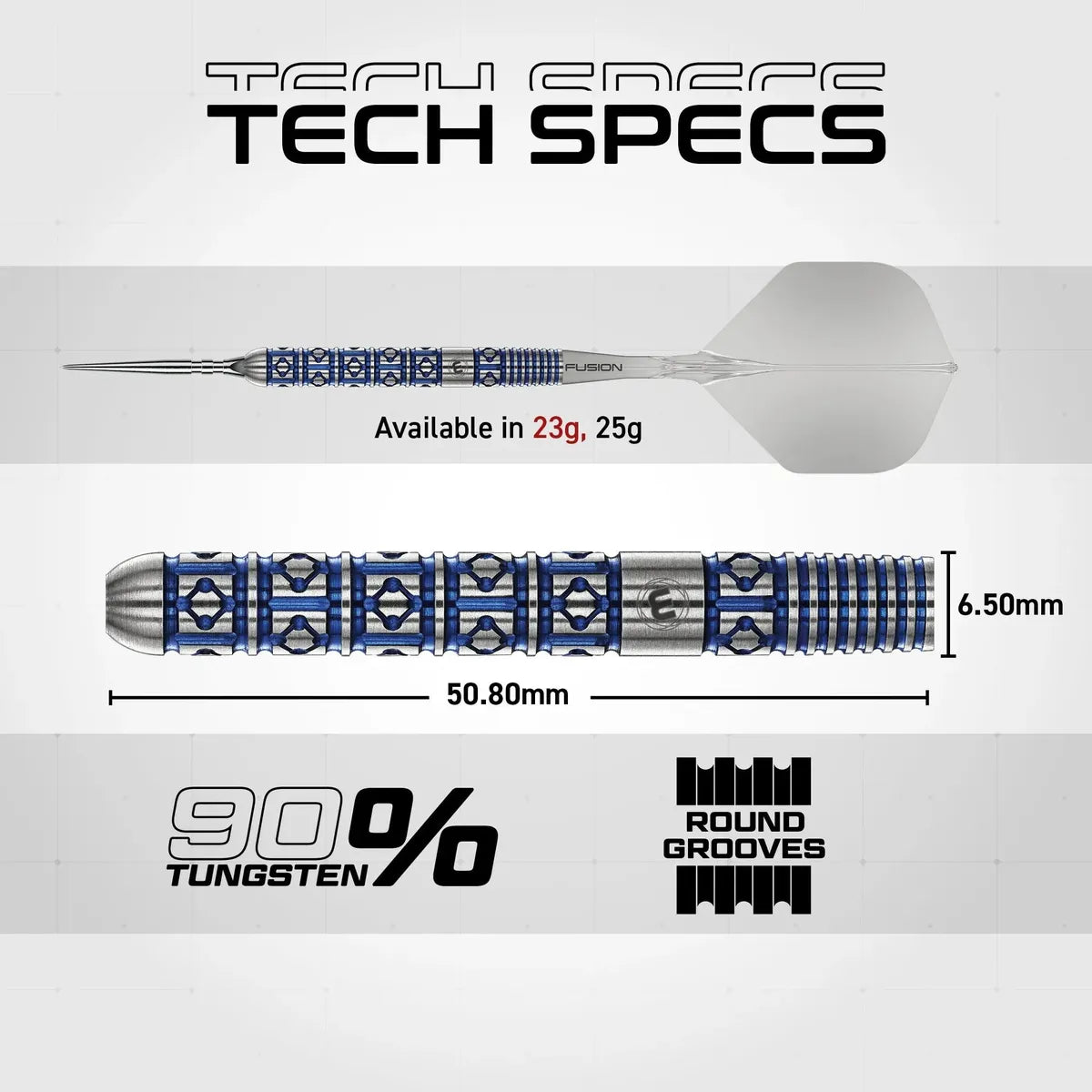 Winmau Lunaris Parallel SP 90% Tungsten Steel Tip Darts - view 10