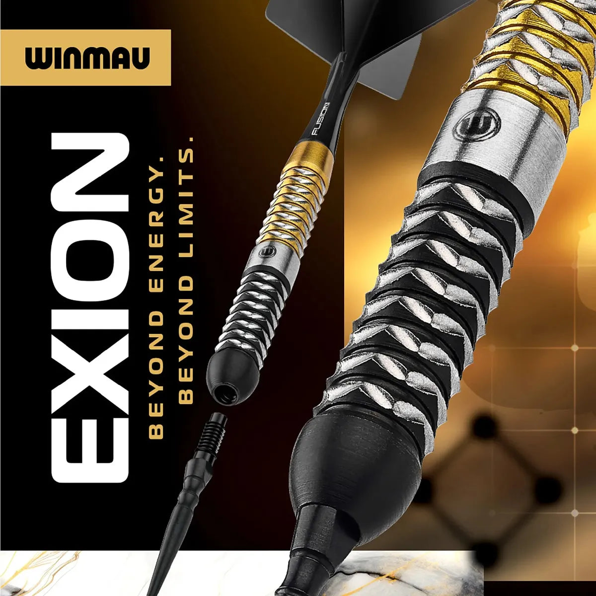 Winmau Exion Parallel SP 90% Tungsten Steel Tip Darts - view 4