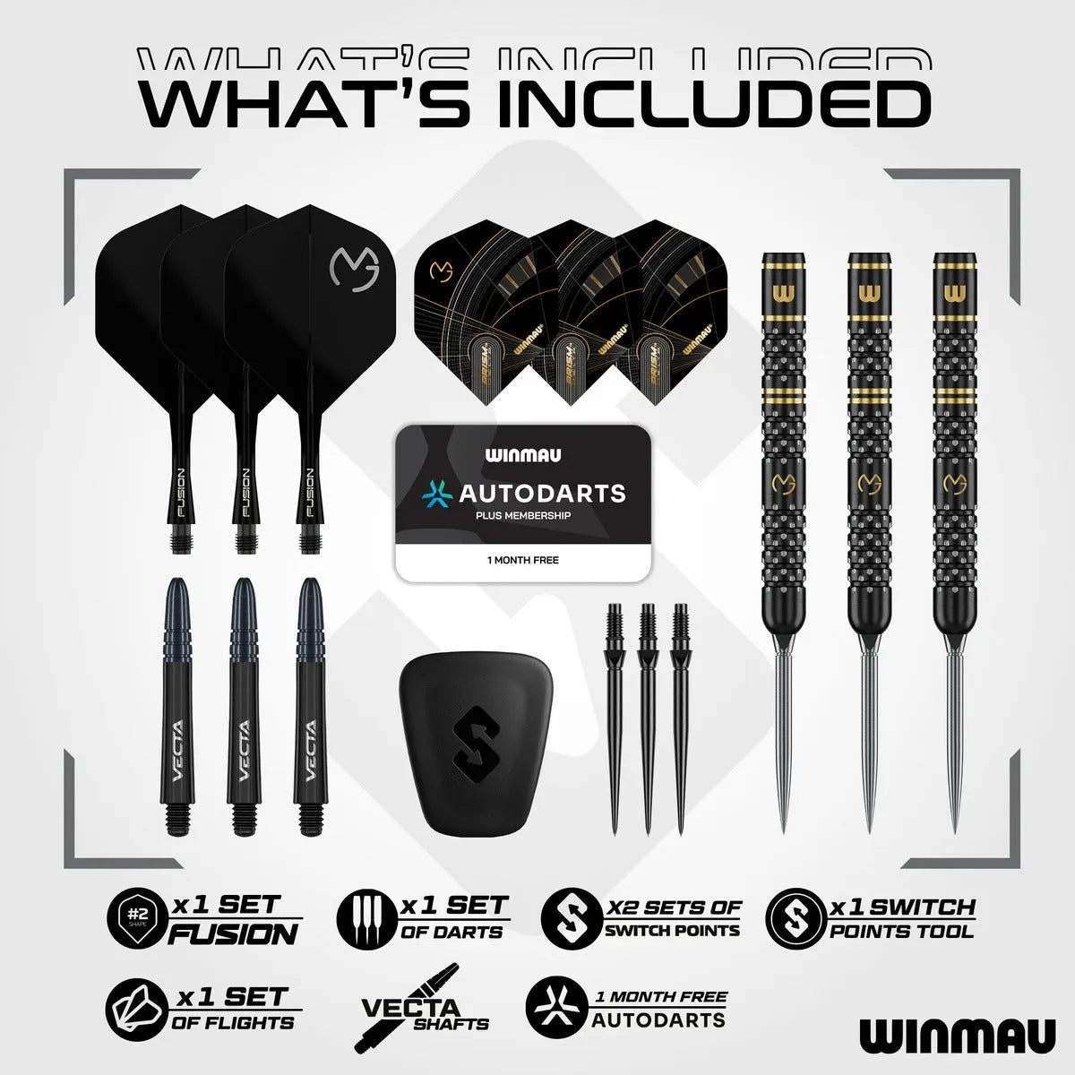 Winmau MvG W-Max SP 90% Tungsten Steel Tip Darts - view 8