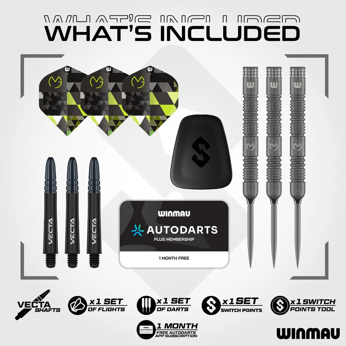 Winmau MvG TS SP 90% Tungsten Steel Tip Darts - view 7