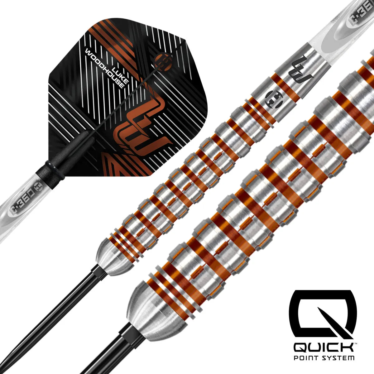 Harrows Luke Woodhouse Series 2 QP 90% Tungsten Steel Tip Darts - view 2