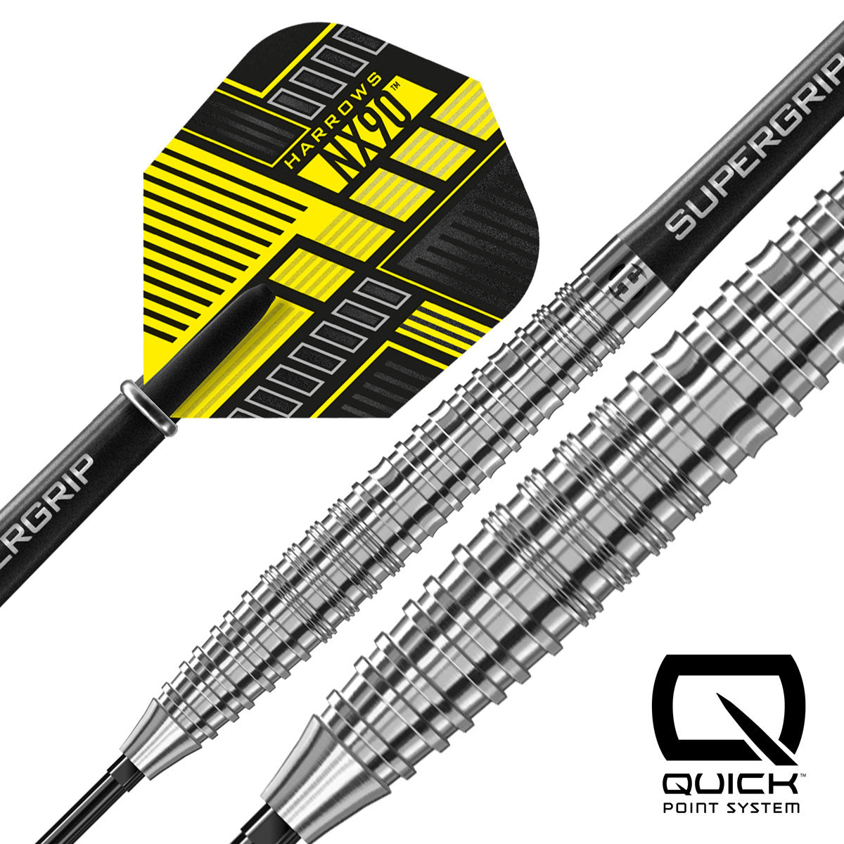 Harrows NX90 Tapered 90% Tungsten QP Steel Tip Darts - view 2