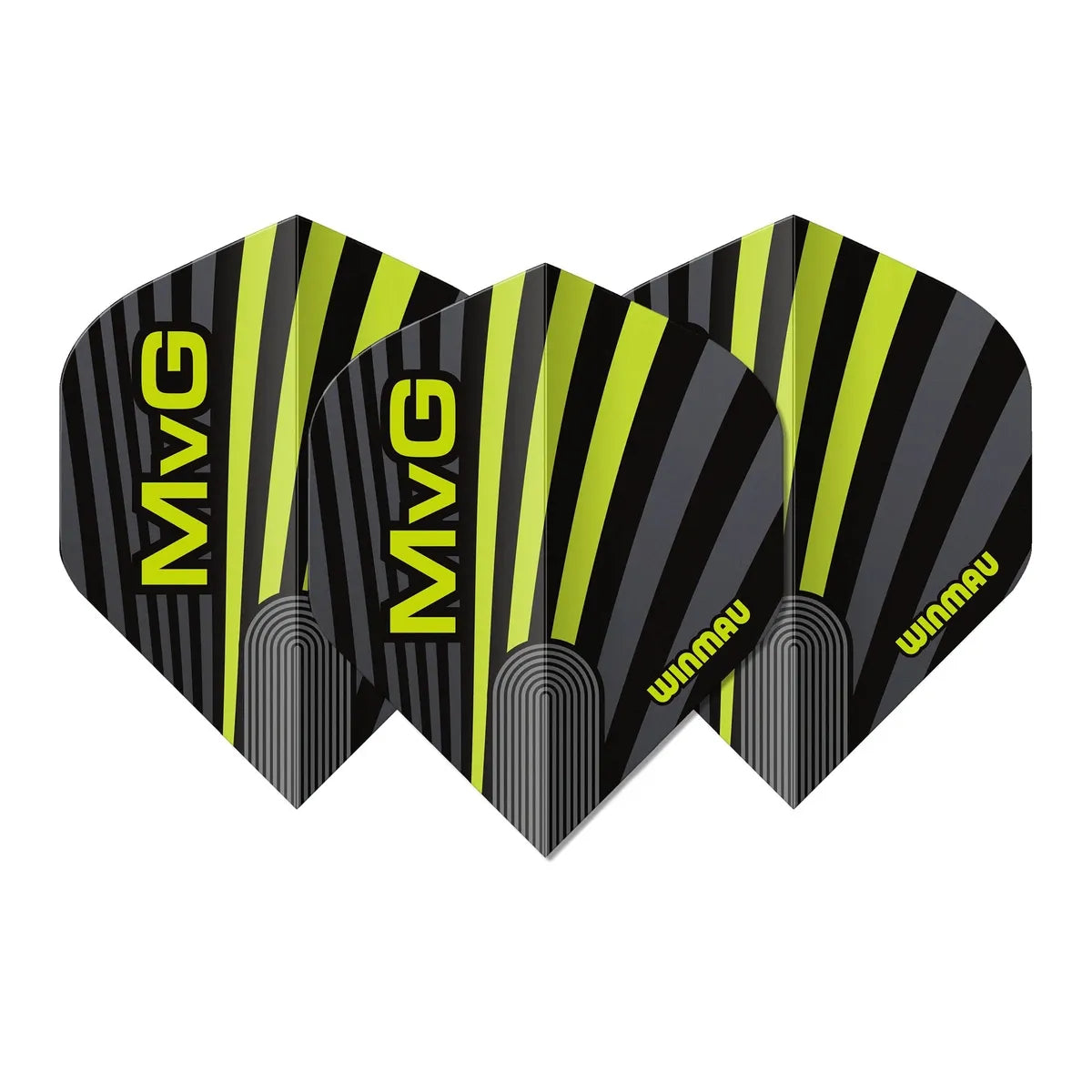 Winmau Prism Delta MvG Grey & Green Premium Standard Flights