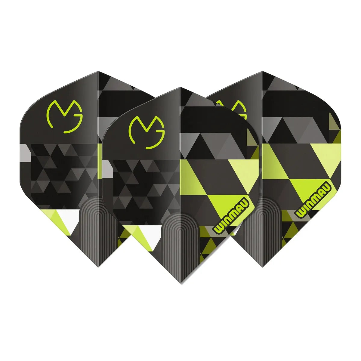 Winmau Prism Delta MvG Logo Green Premium Standard Flights