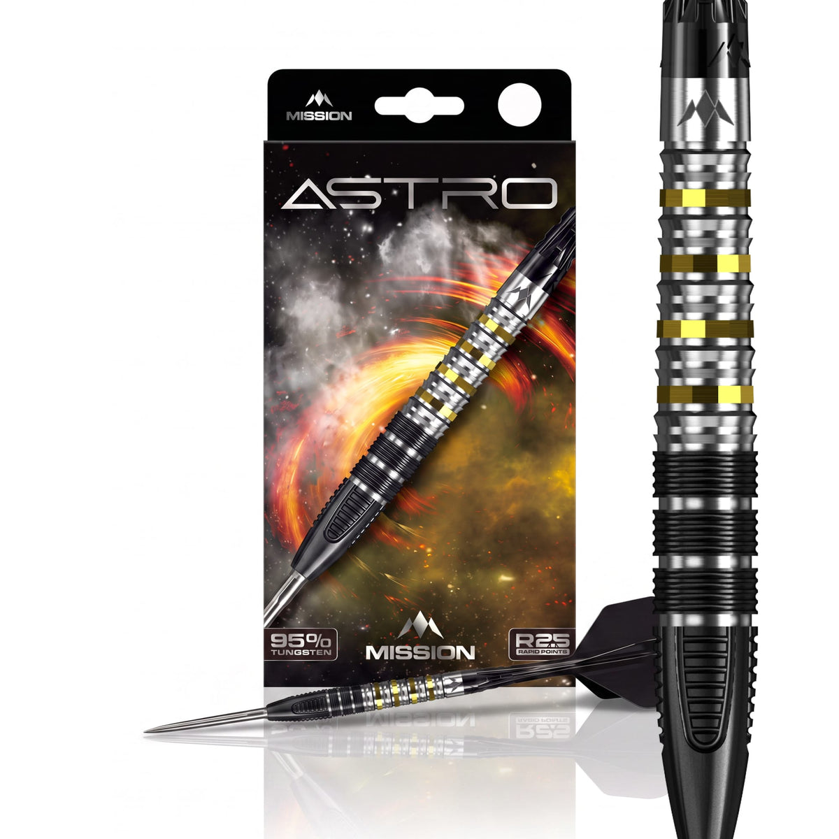 Mission Astro R2.5 95% Tungsten Steel Tip Darts - view 2