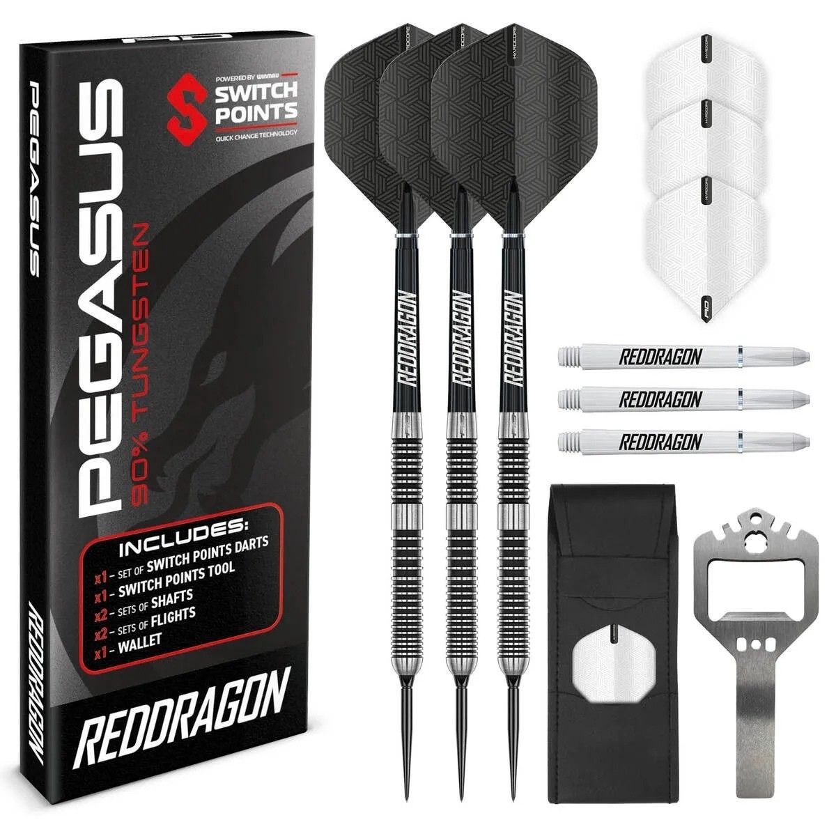 Red Dragon Pegasus SP 90% Tungsten Steel Tip Darts