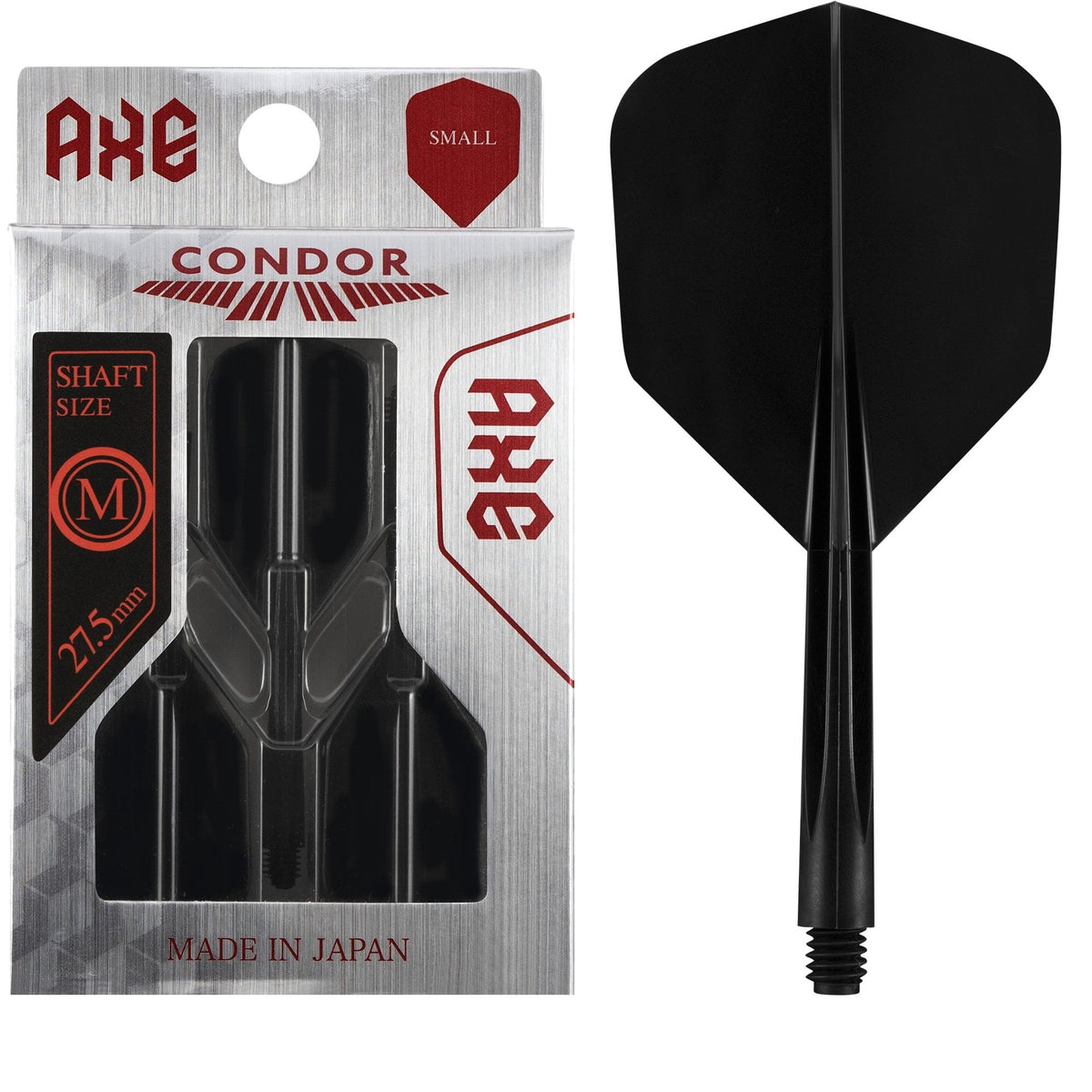 Condor AXE Dart Flights - Small - Black - view 2