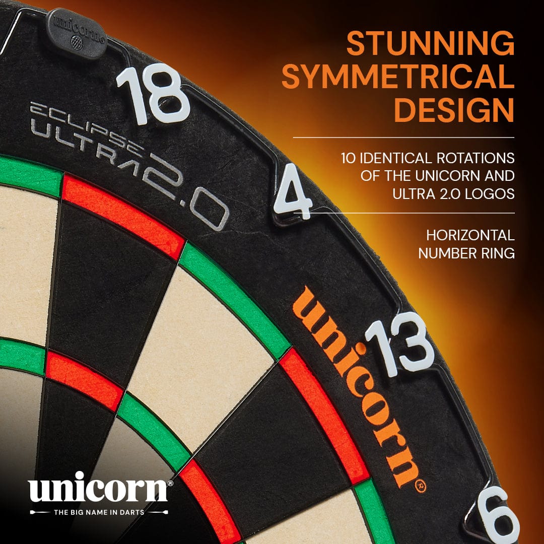 Unicorn Eclipse Ultra 2.0 Dartboard - Professional - Ultra Thin Wires - view 2