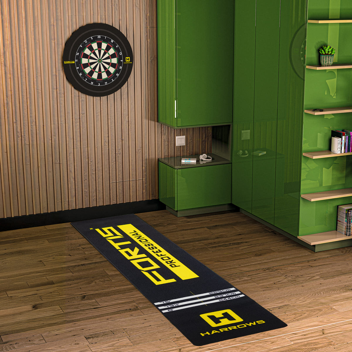 Harrows Fortis Dart Mat - Yellow - view 2