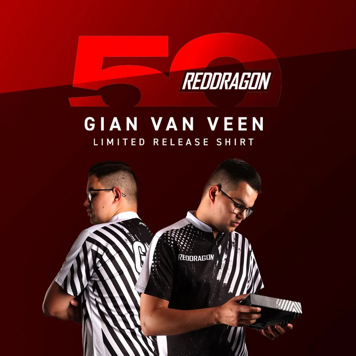 Red Dragon Gian Van Veen 50 Year Player Edition Shirt - view 3