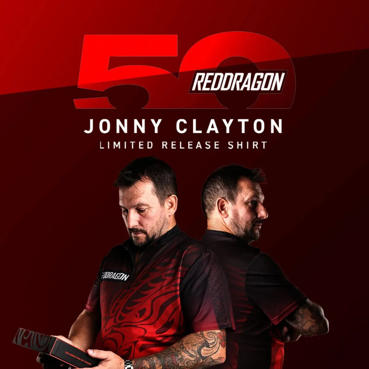 Red Dragon Jonny Clayton 50 Year Player Edition Shirt - view 3