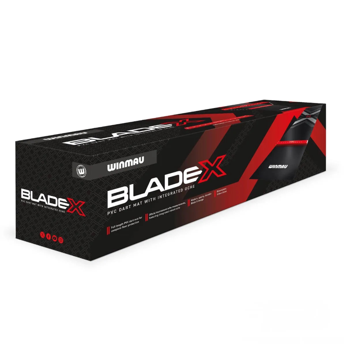 Winmau Pro Zone Blade X PVC Dart Mat & Integrated Oche - view 5