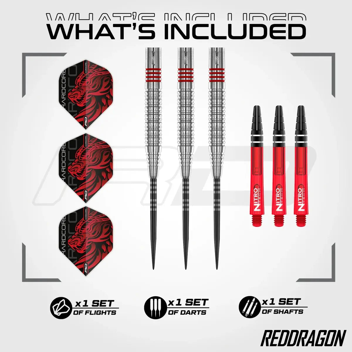 Red Dragon Jonny Clayton Original 2.0 90% Tungsten Steel Tip Darts - view 3