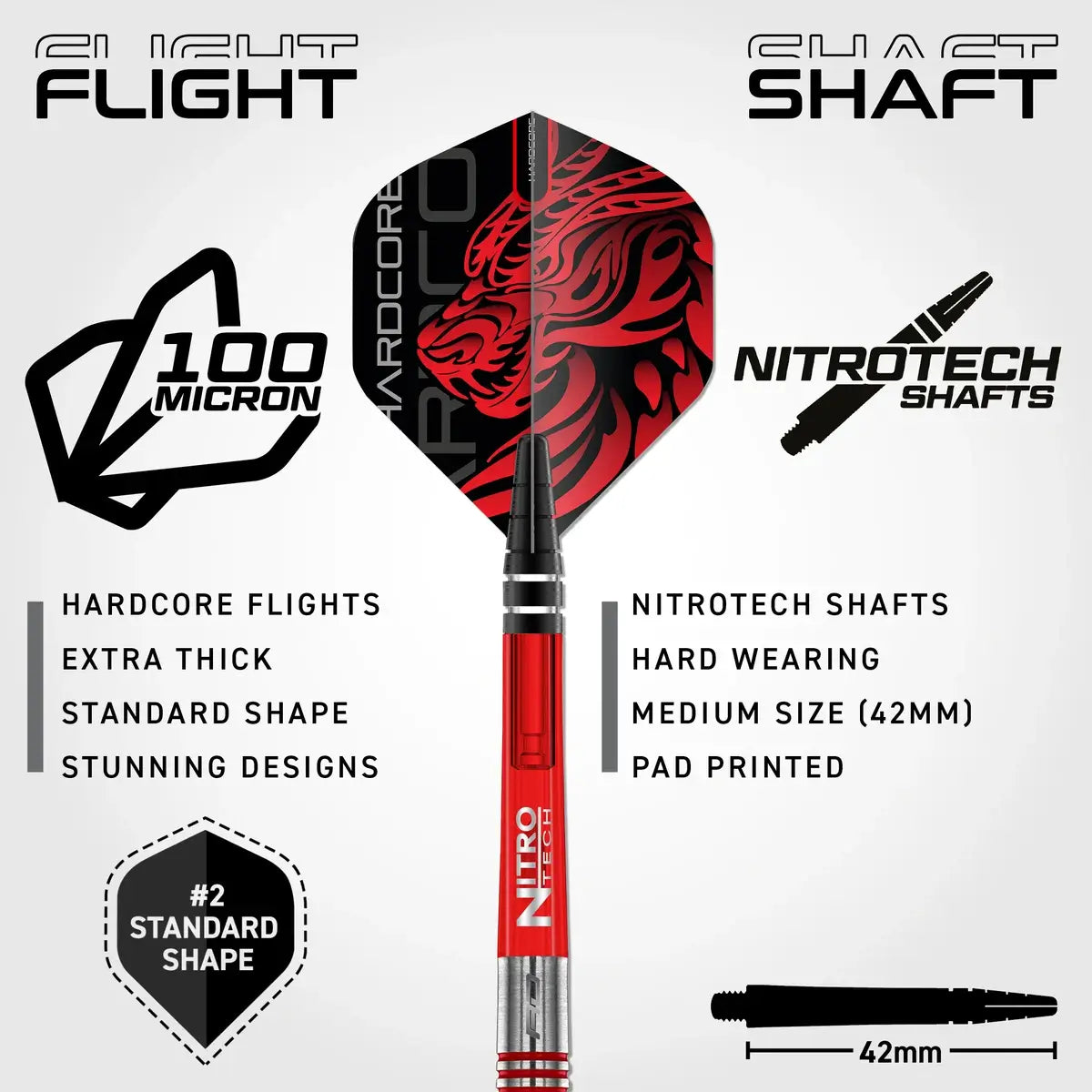 Red Dragon Jonny Clayton Original 2.0 90% Tungsten Steel Tip Darts - view 4