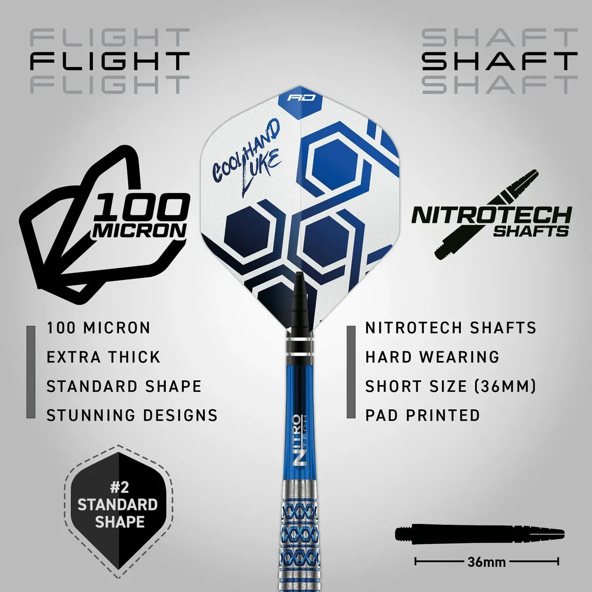 Red Dragon Luke Humphries TX5 90% Tungsten Steel Tip Darts - view 5