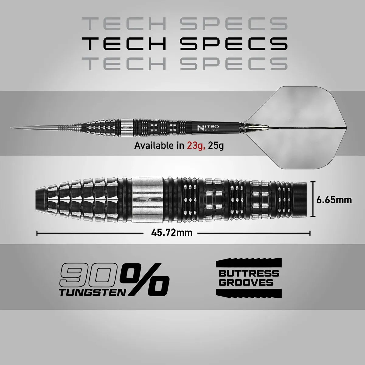 Red Dragon Recon Torpedo 90% Tungsten Steel Tip Darts - view 6