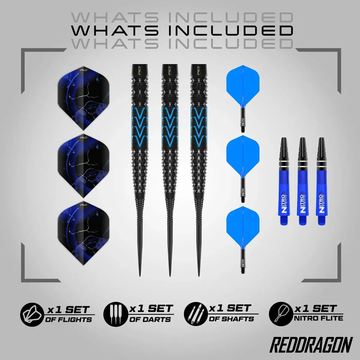 Red Dragon Amp Tapered 90% Tungsten Steel Tip Darts - view 4