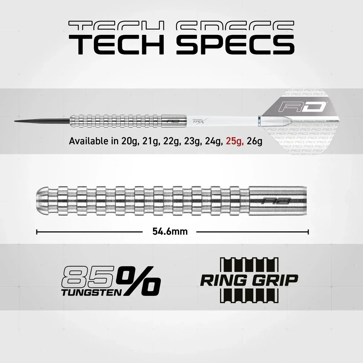 Red Dragon Javelin Original 85% Tungsten Steel Tip Darts - view 5