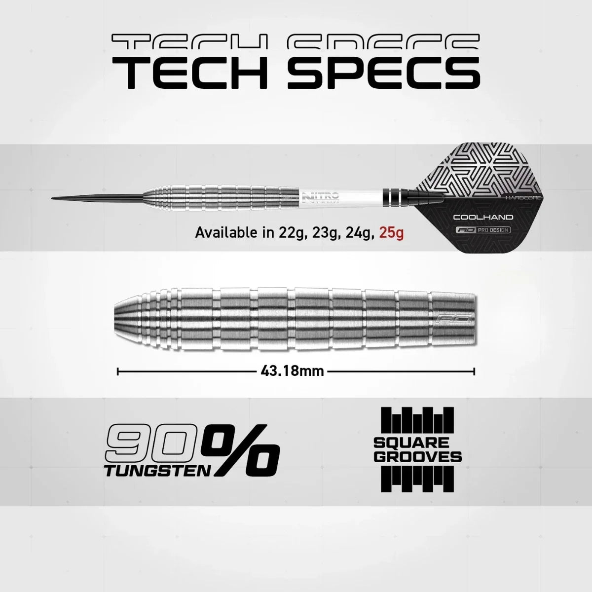 Red Dragon Luke Humphries TX1 Pioneer 90% Tungsten Steel Tip Darts - view 5