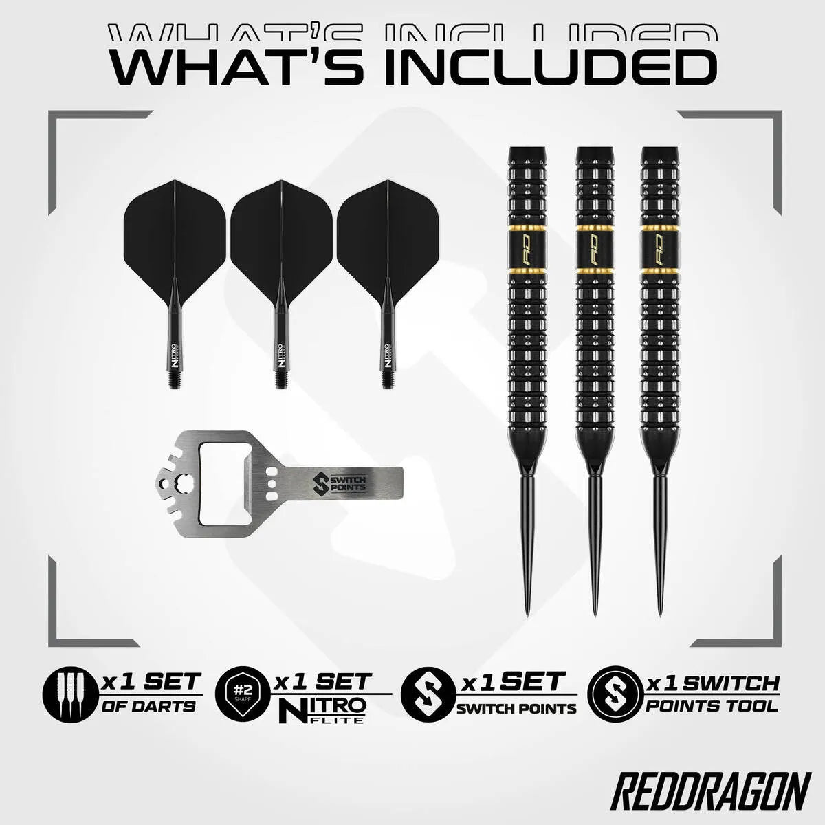 Red Dragon Ascend Parallel SP 90% Tungsten Steel Tip Darts - view 3