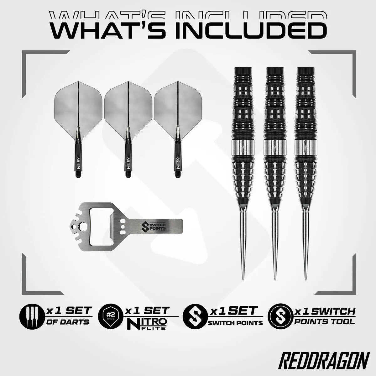 Red Dragon Recon Torpedo SP 90% Tungsten Steel Tip Darts - view 3