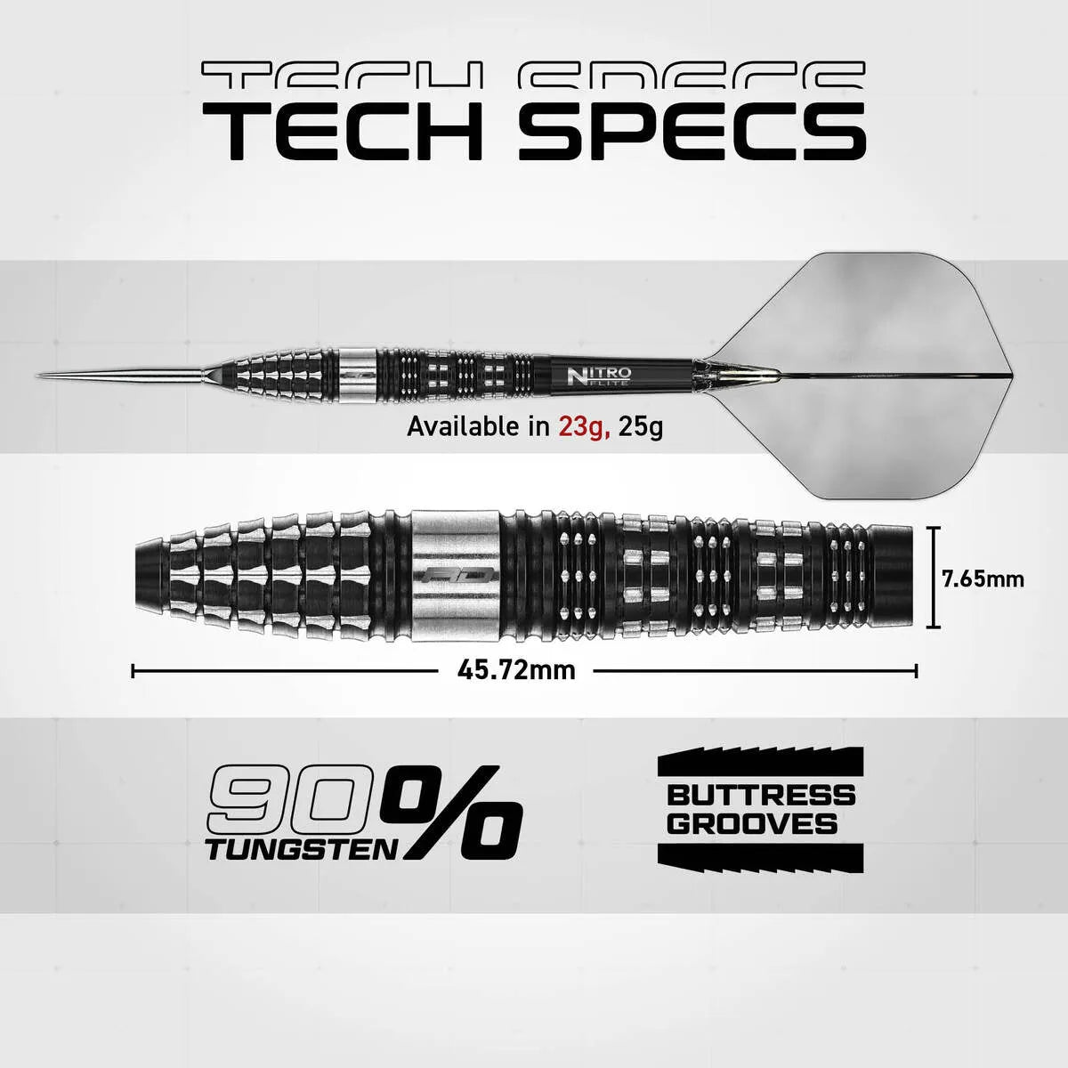 Red Dragon Recon Torpedo SP 90% Tungsten Steel Tip Darts - view 6