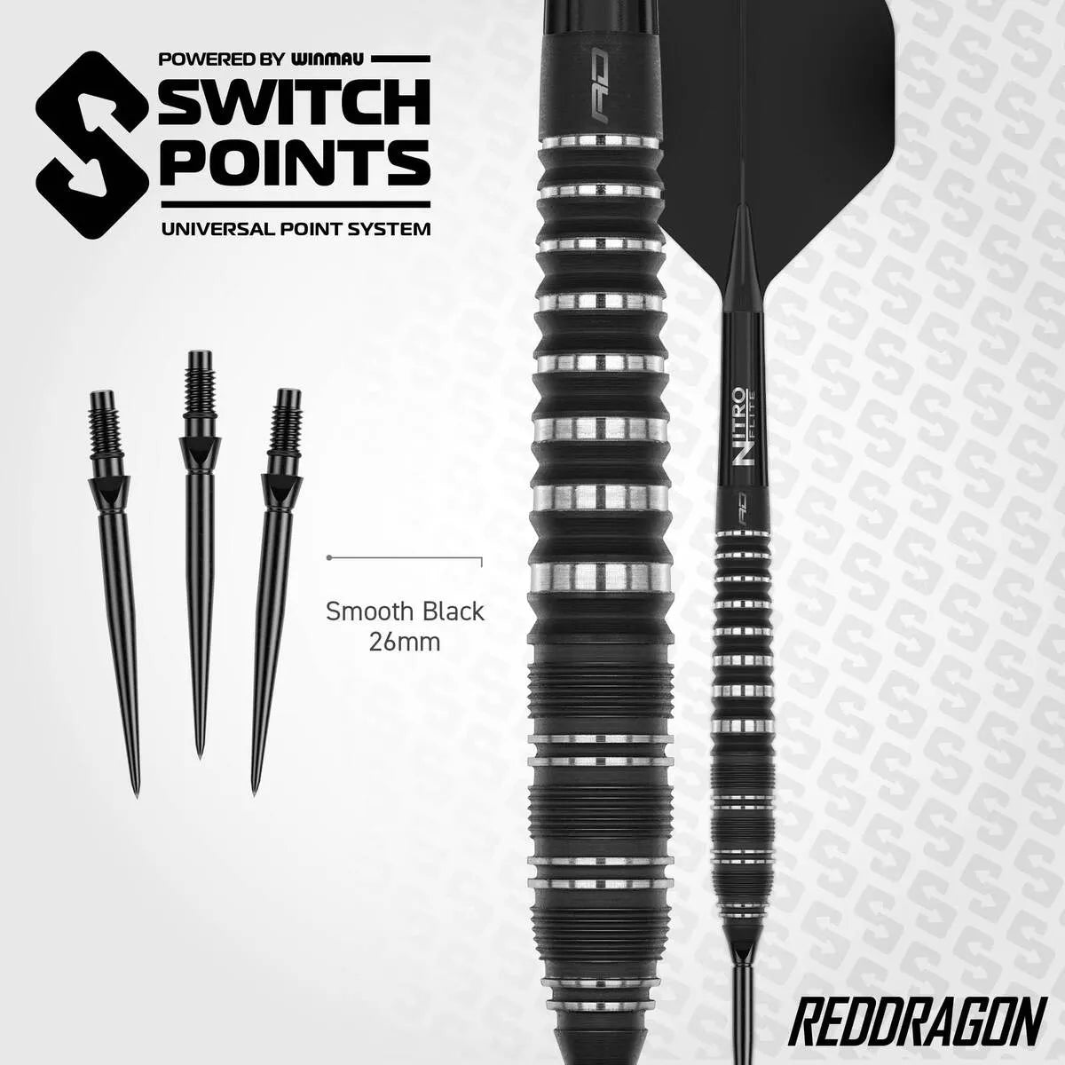 Red Dragon Sable Torpedo SP 90% Tungsten Steel Tip Darts - view 4