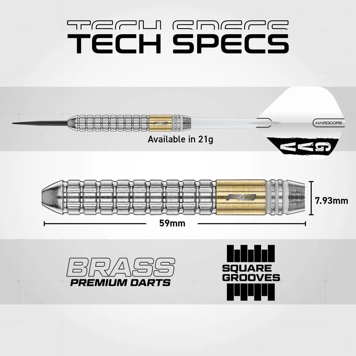 Red Dragon Gian van Veen SE Brass Steel Tip Darts - view 4