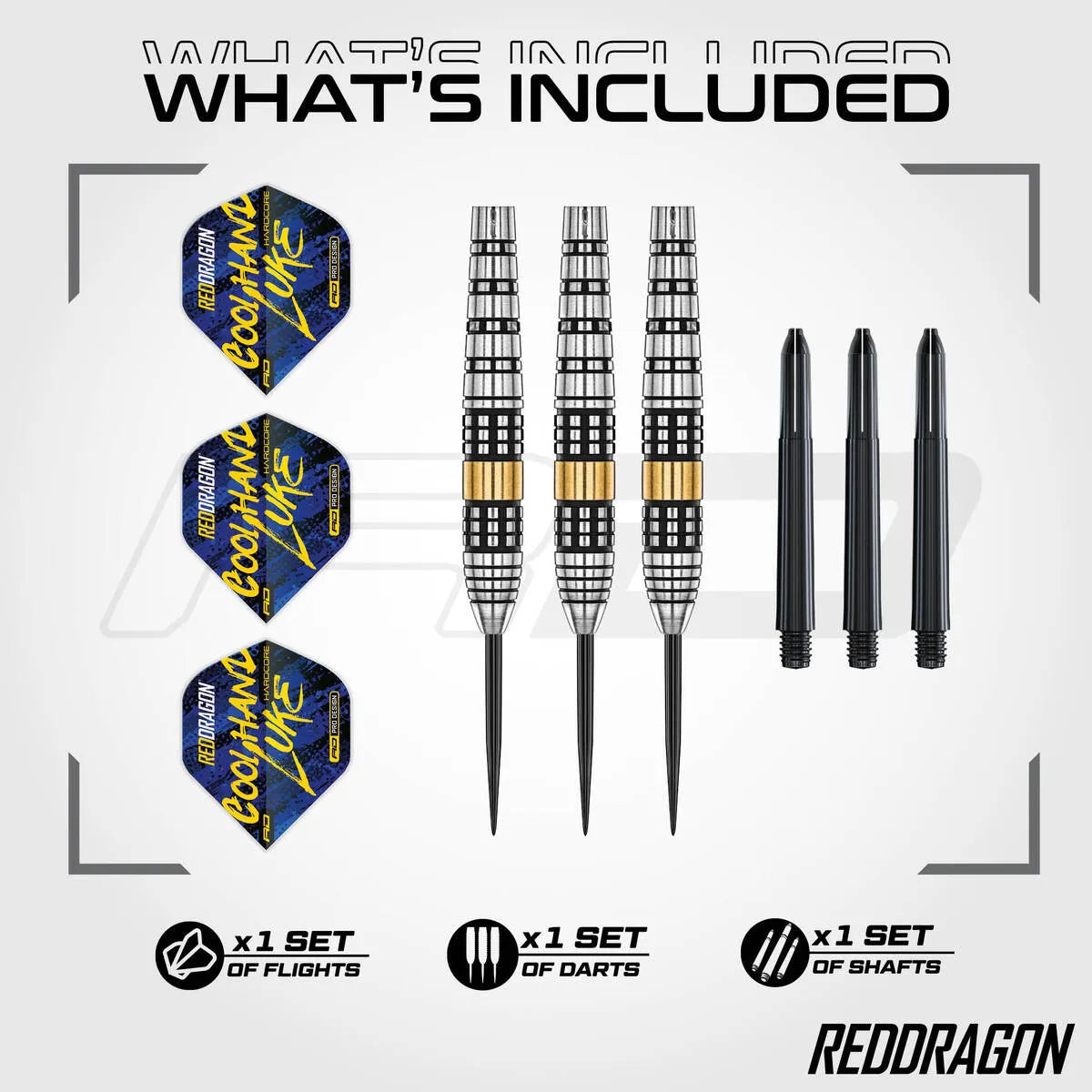 Red Dragon Luke Humphries SE Brass Steel Tip Darts - view 3