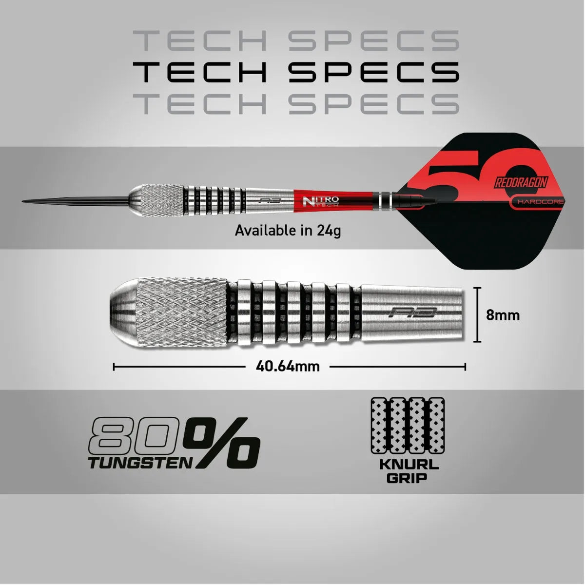 Red Dragon 50 Year Collection Torpedo 2 80% Tungsten Steel Tip Darts - view 10