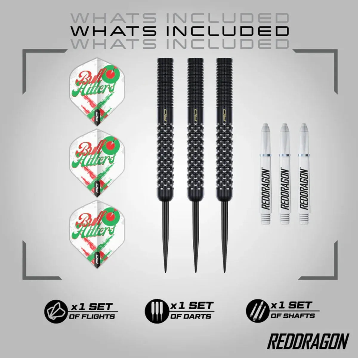 Red Dragon Bullhitters V1 90% Tungsten Steel Tip Darts - view 4
