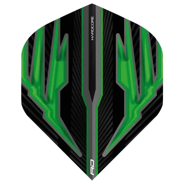 Red Dragon Hardcore Radical Black & Green Standard Flights