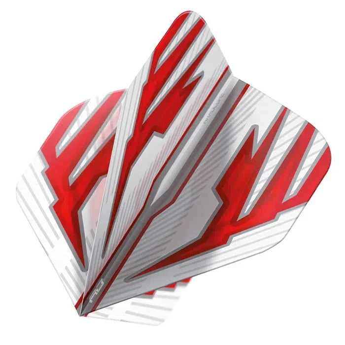 Red Dragon Hardcore Radical White & Red Standard Flights
