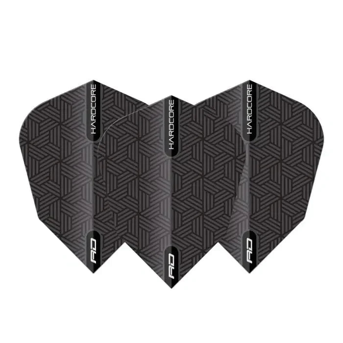 Red Dragon Hardcore V-Standard Black Dart Flights - view 2