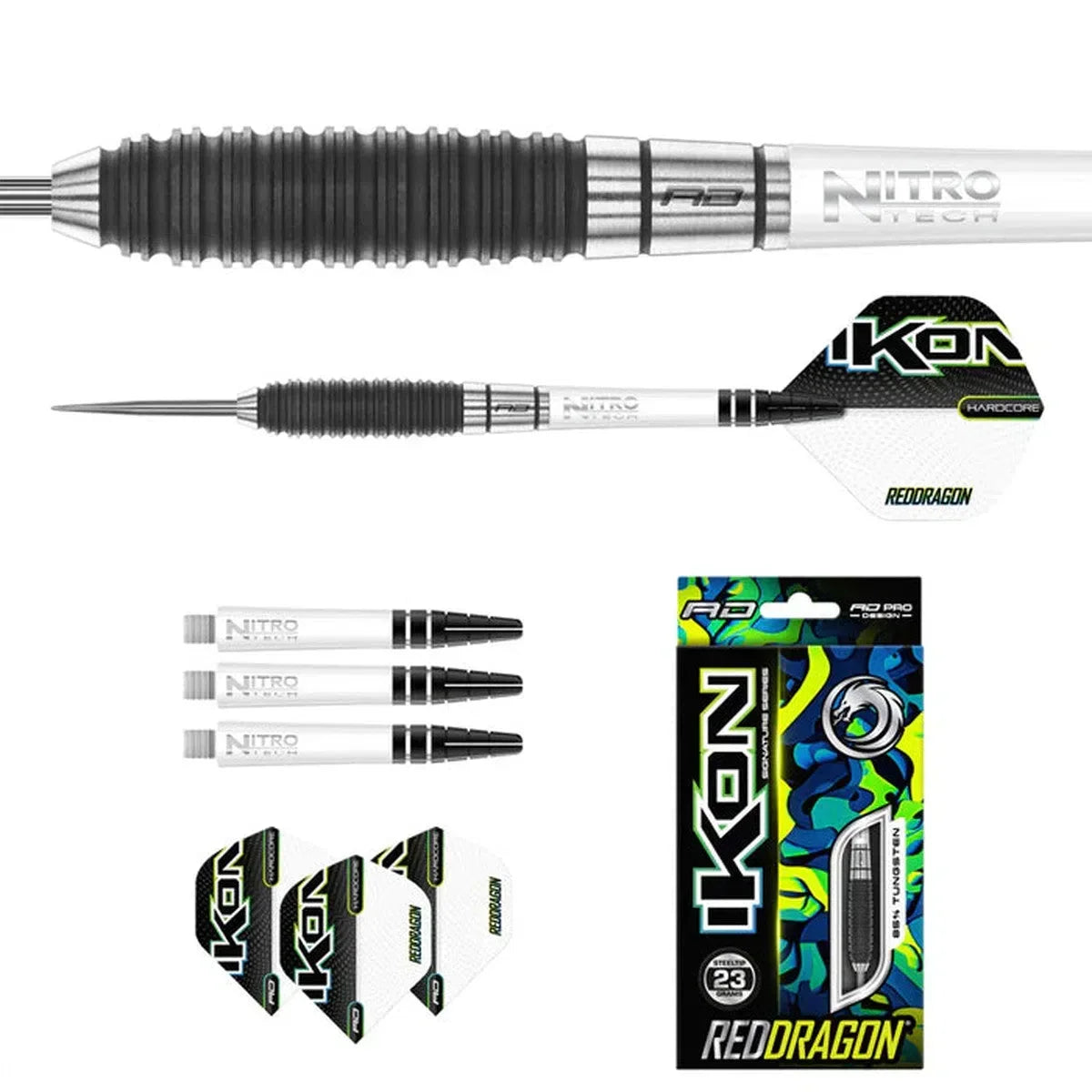 Red Dragon Ikon 1.3 85% Tungsten Steel Tip Darts - view 3