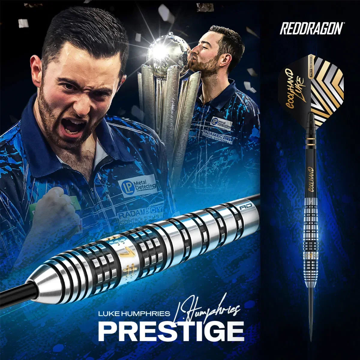 Red Dragon Luke Humphries Prestige 90% Tungsten Steel Tip Darts - view 4