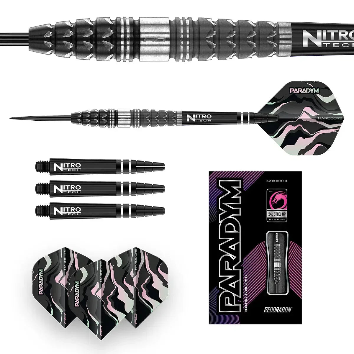 Red Dragon Paradym - Torpedo 90% Tungsten Steel Tip Darts - view 3
