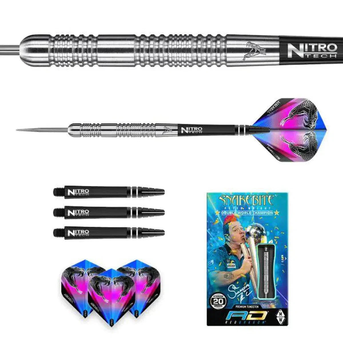 Red Dragon Peter Wright Euro 11 85% Tungsten Steel Tip Darts - view 3