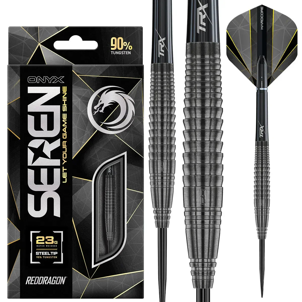 Red Dragon Seren 4 Onyx 90% Tungsten Steel Tip Darts