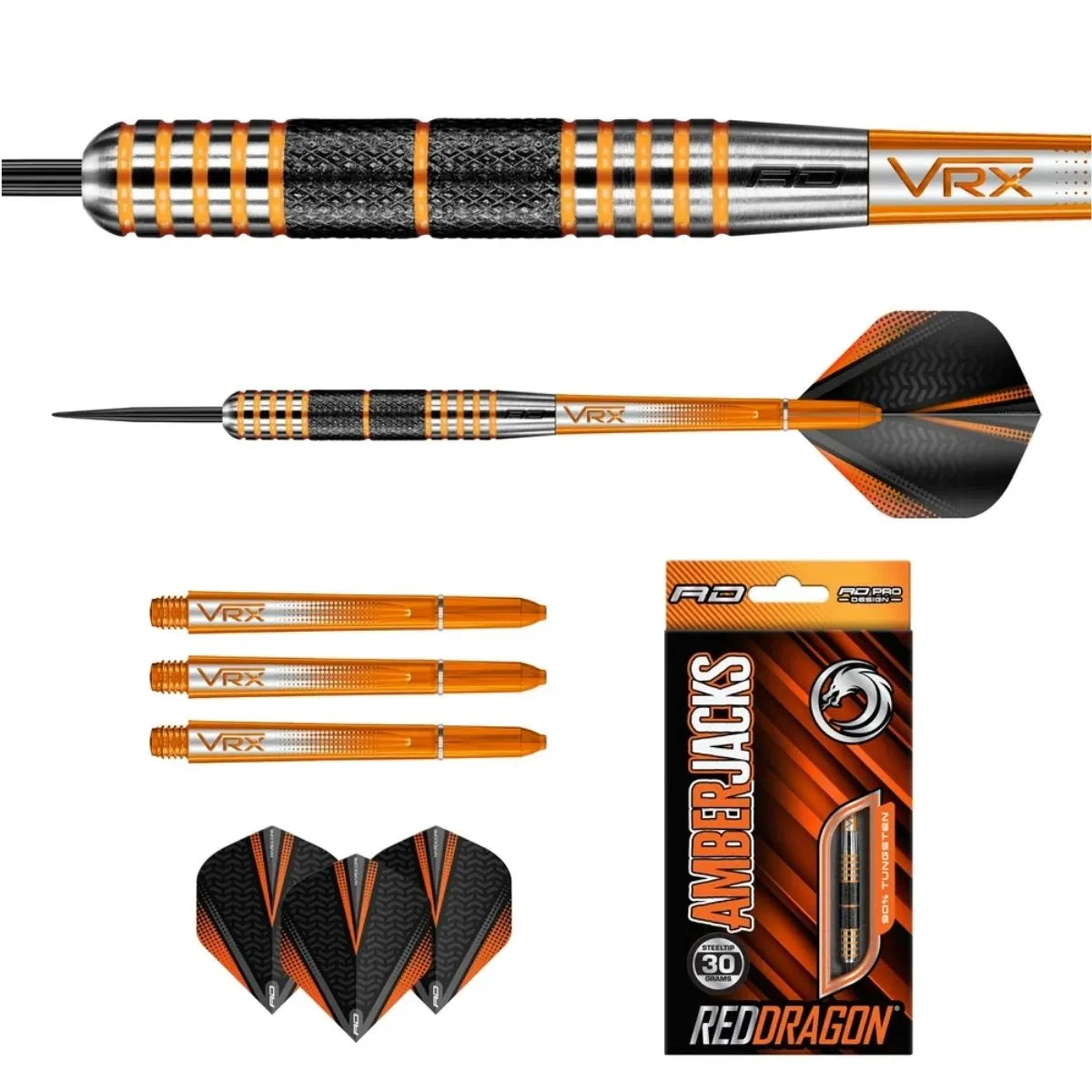 Red Dragon Amberjack 11 90% Tungsten Steel Tip Darts - view 3