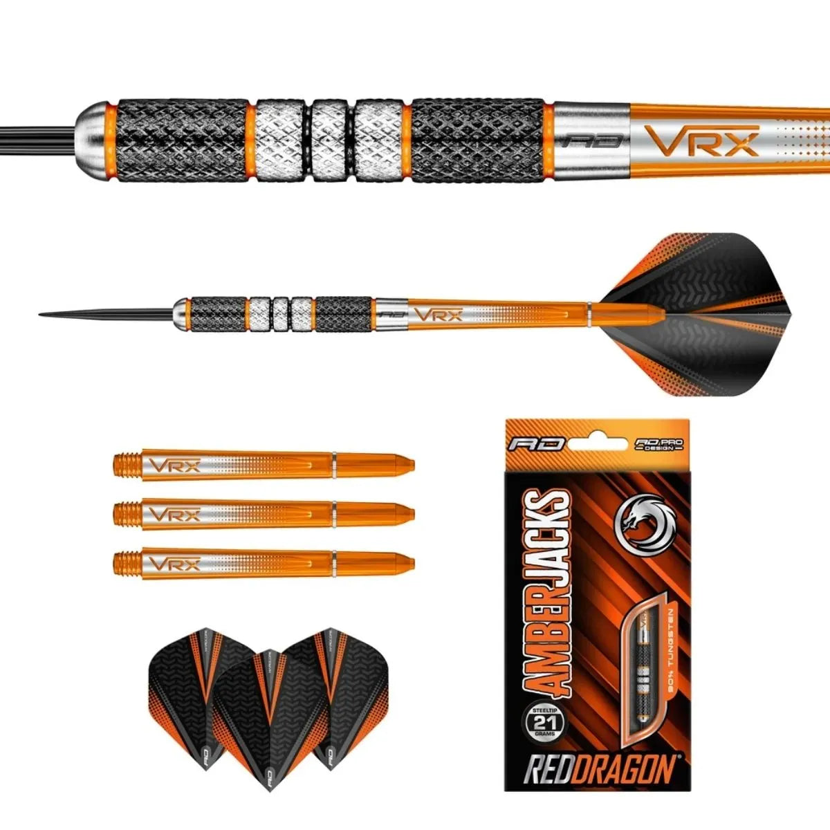 Red Dragon Amberjack 2 90% Tungsten Steel Tip Darts - view 3