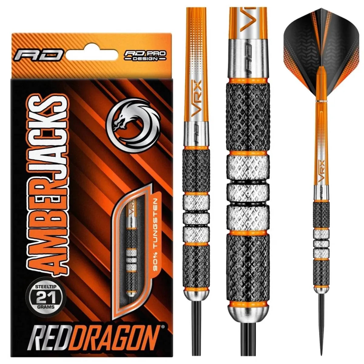 Red Dragon Amberjack 2 90% Tungsten Steel Tip Darts