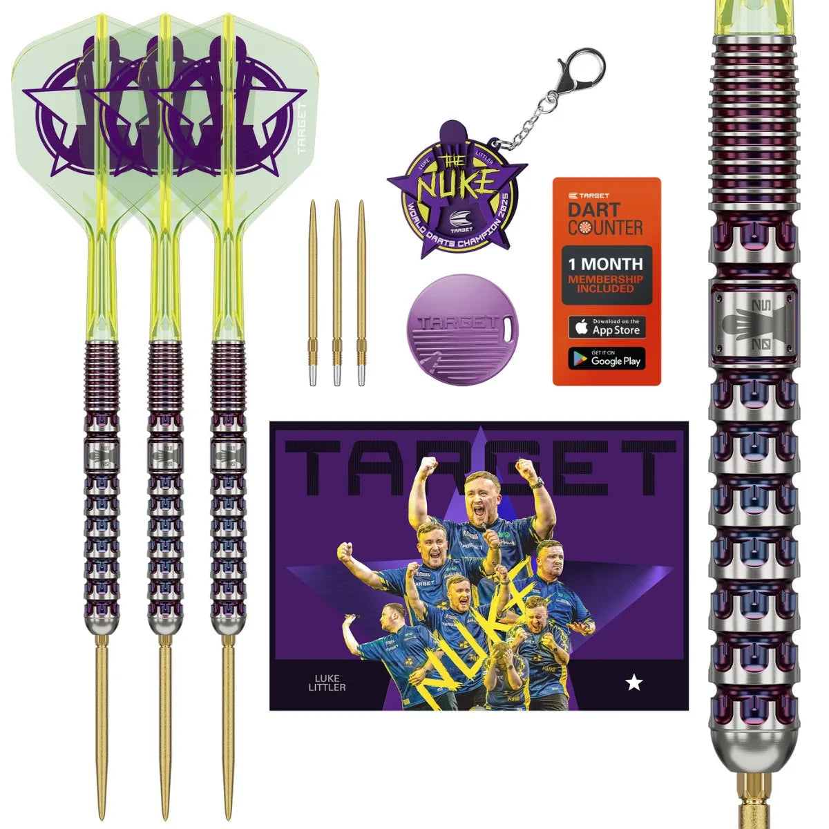 Target Luke Littler World Champion 2025 Edition SP 90% Tungsten Steel Tip Darts - view 4