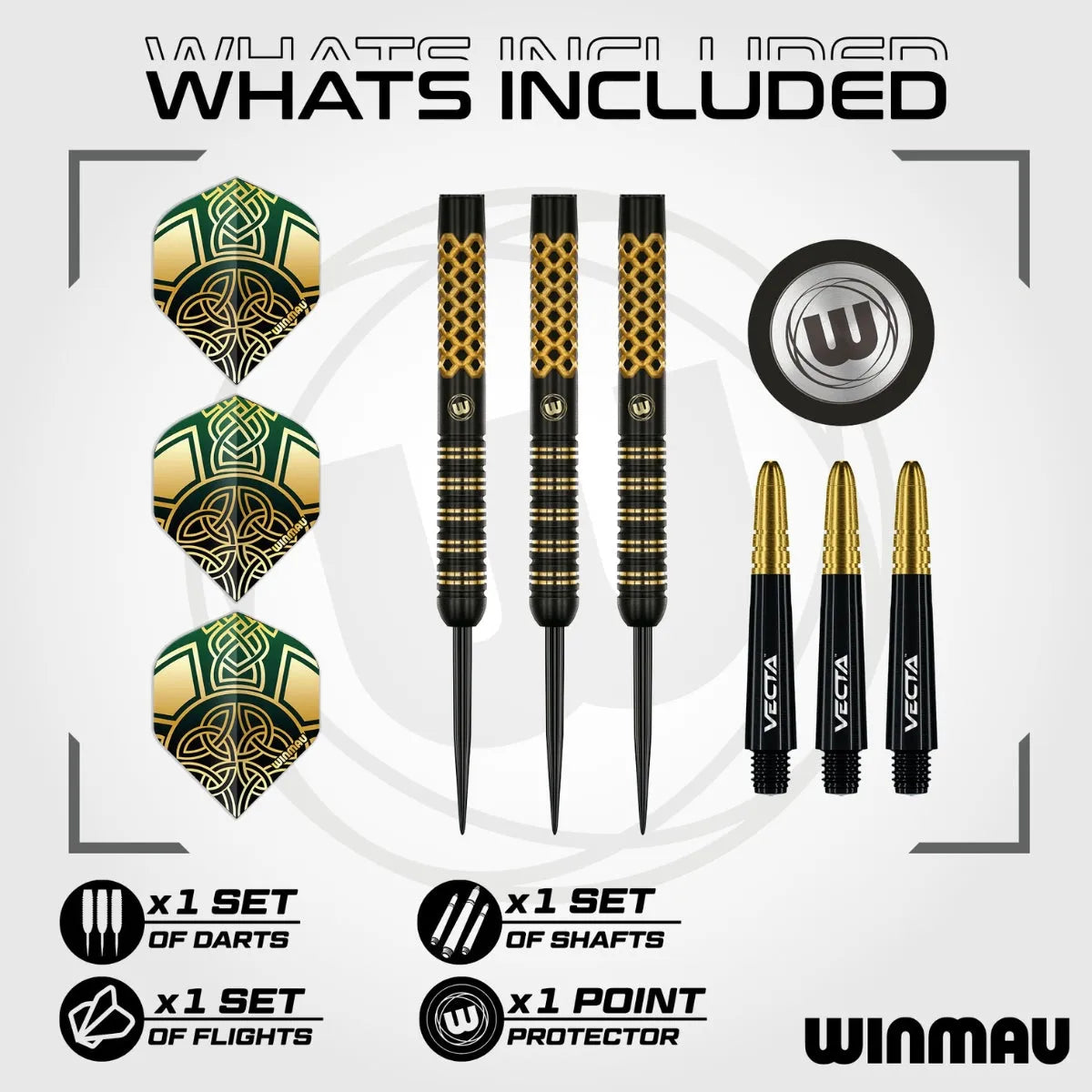 Winmau Brendan Dolan Signature Series 90% Tungsten Steel Tip Darts - view 4