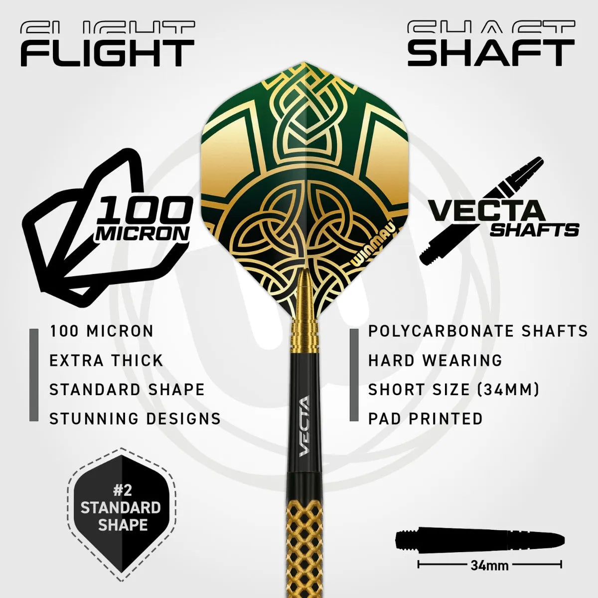 Winmau Brendan Dolan Signature Series 90% Tungsten Steel Tip Darts - view 5